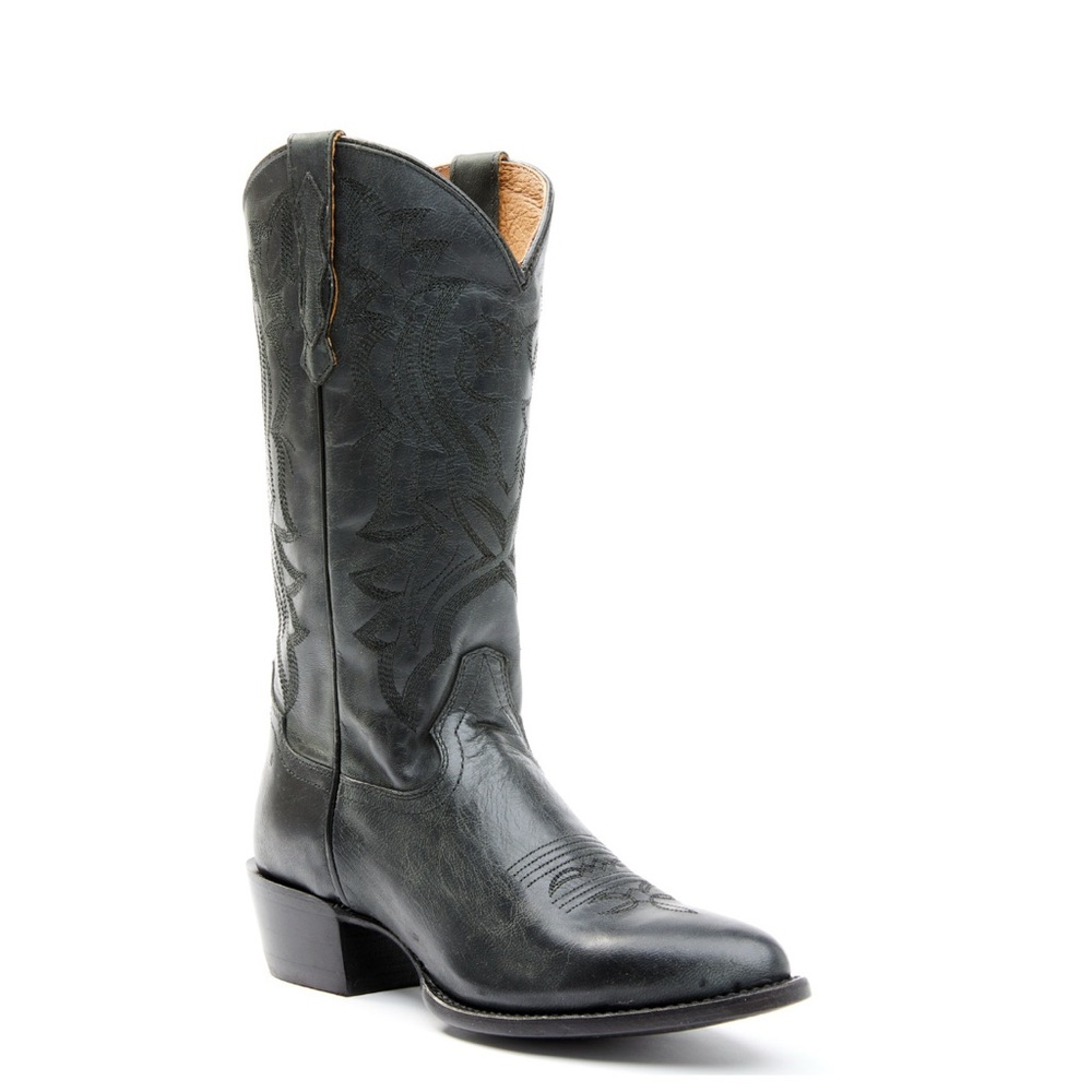 SHYANNE | Women’s Black Leather Cowboy Boots